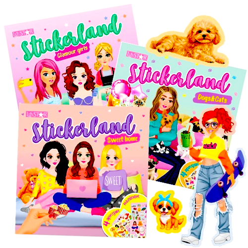 Серія книг із наліпками "Stickerland"