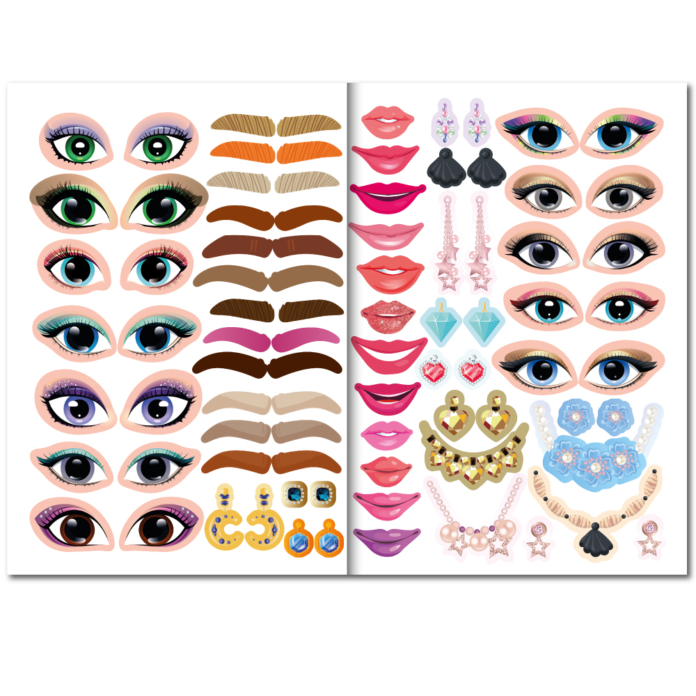"Студія краси" книга з наліпками "Make Up & Accessories" 