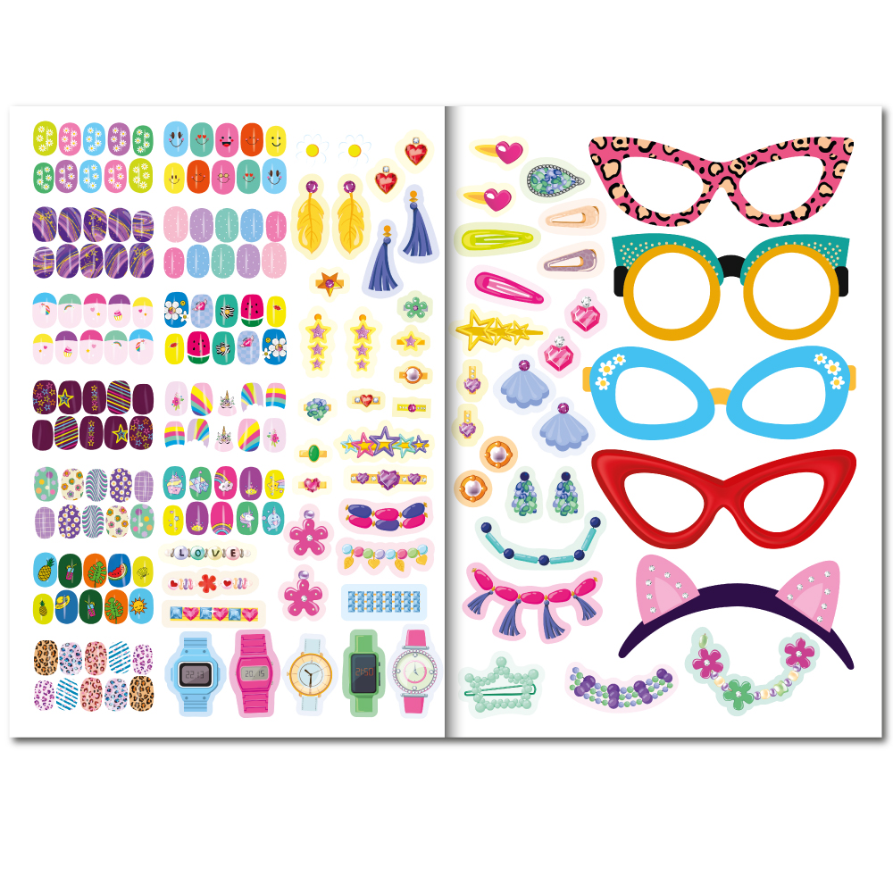 "Студія краси" книга з наліпками "Nail Art & Accessories" 