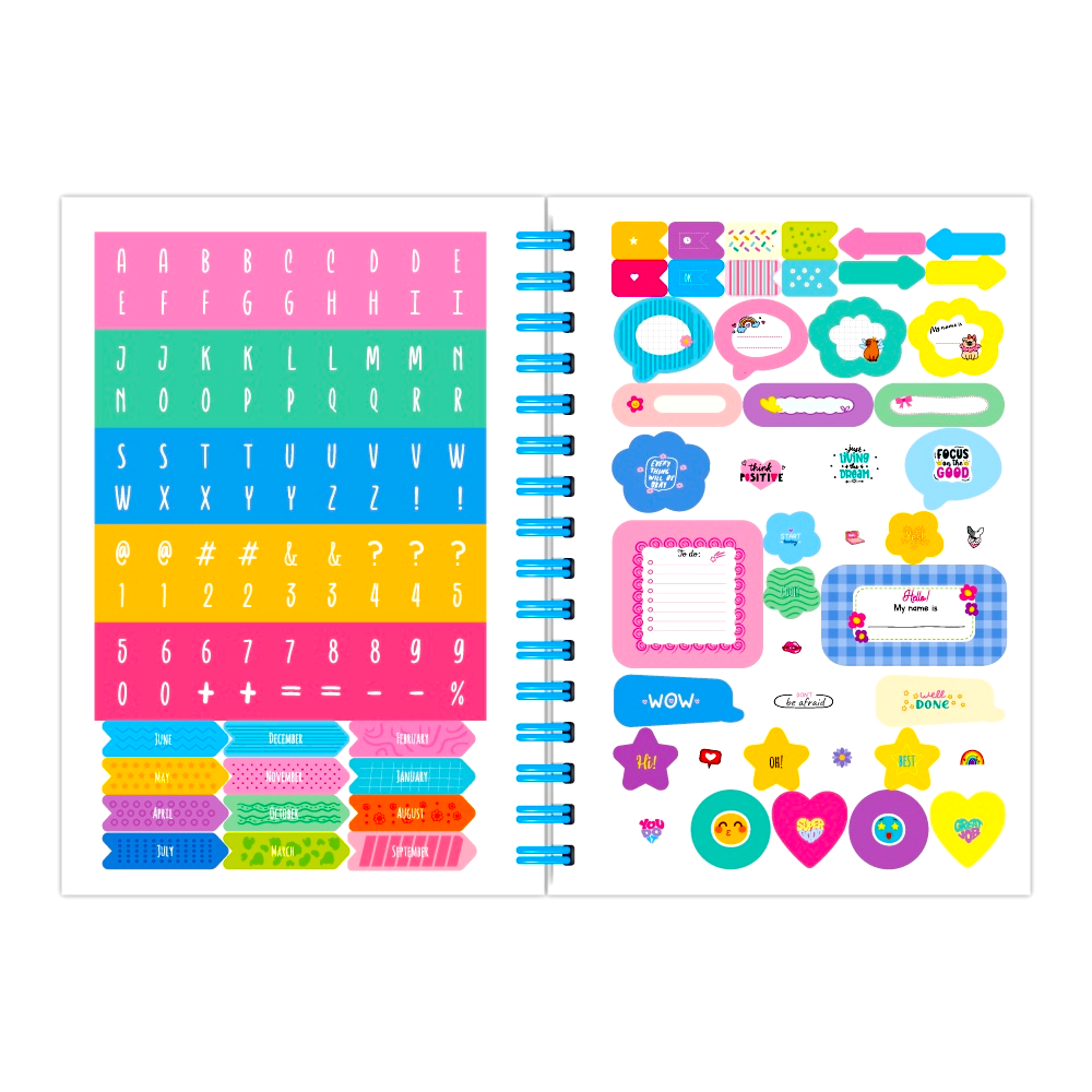 Блокнот для дівчаток з наліпками "Only Girls Planner" МІКС 