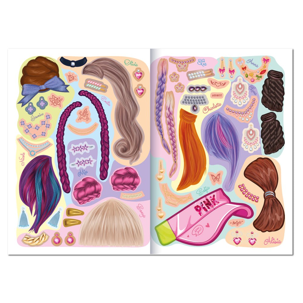 "Студія краси" книга з наліпками "HairStyle & Accessories" 