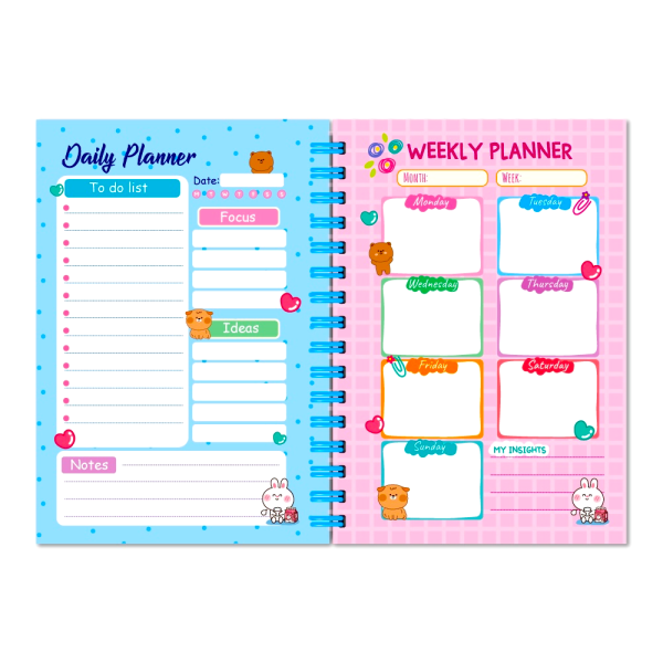 Блокнот для дівчаток з наліпками "Only Girls Planner" МІКС